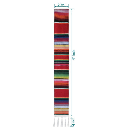 Red Mexican Hispanic Serape Graduation Stole by Wholesale Grad Supply