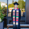 Red Mexican Hispanic Serape Graduation Stole by Wholesale Grad Supply