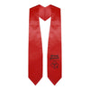 Red Nursing Graduate Stole/Sash with Classic Tips by Wholesale Grad Supply