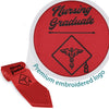 Red Nursing Graduate Stole/Sash with Classic Tips by Wholesale Grad Supply
