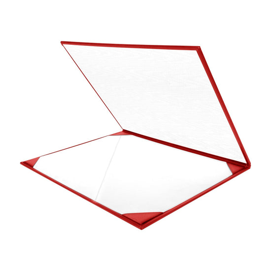 Red Plain Diploma Cover for 8.5" x 11" diploma by Wholesale Grad Supply