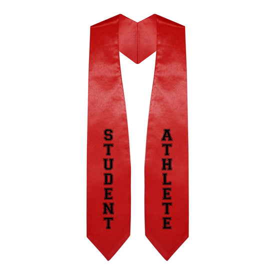 Red Student Athlete Graduate Stole/Sash with Classic Tips by Wholesale Grad Supply