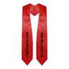 Red Student Athlete Graduate Stole/Sash with Classic Tips by Wholesale Grad Supply