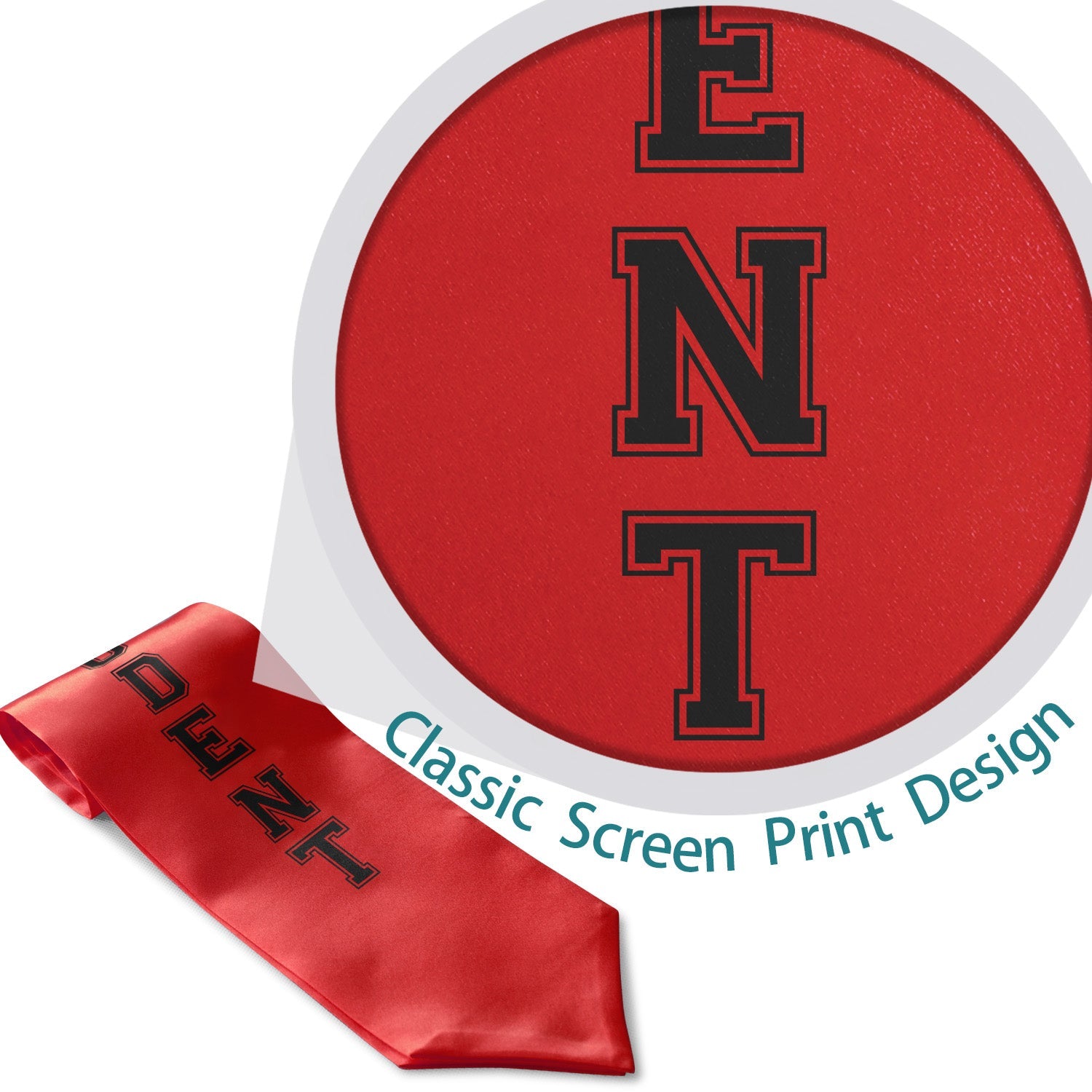 Red Student Athlete Graduate Stole/Sash with Classic Tips by Wholesale Grad Supply