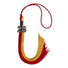 Red/Gold Graduation Tassel with Black Bling Charm by Wholesale Grad Supply