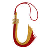 Red/Gold Graduation Tassel with Gold Bling Charm by Wholesale Grad Supply
