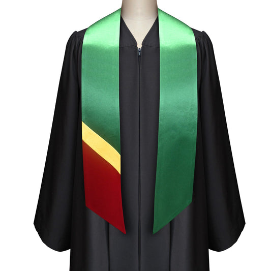 Republic of the Congo International Graduation Stole/Sash Study Abroad Graduate by Wholesale Grad Supply