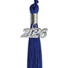 Royal Blue Graduation Tassel with Silver Bling Charm by Wholesale Grad Supply