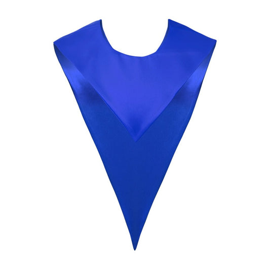 Royal Blue Graduation V-Stole by Wholesale Grad Supply