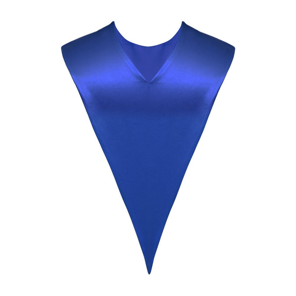 Royal Blue Graduation V-Stole by Wholesale Grad Supply