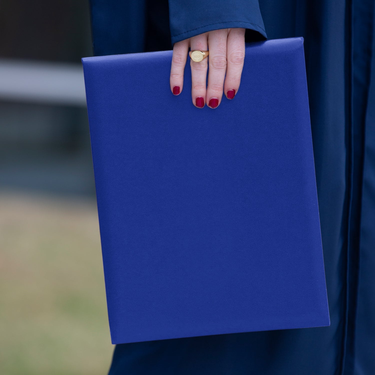 Royal Blue Plain Diploma Cover for 8.5" x 11" diploma by Wholesale Grad Supply