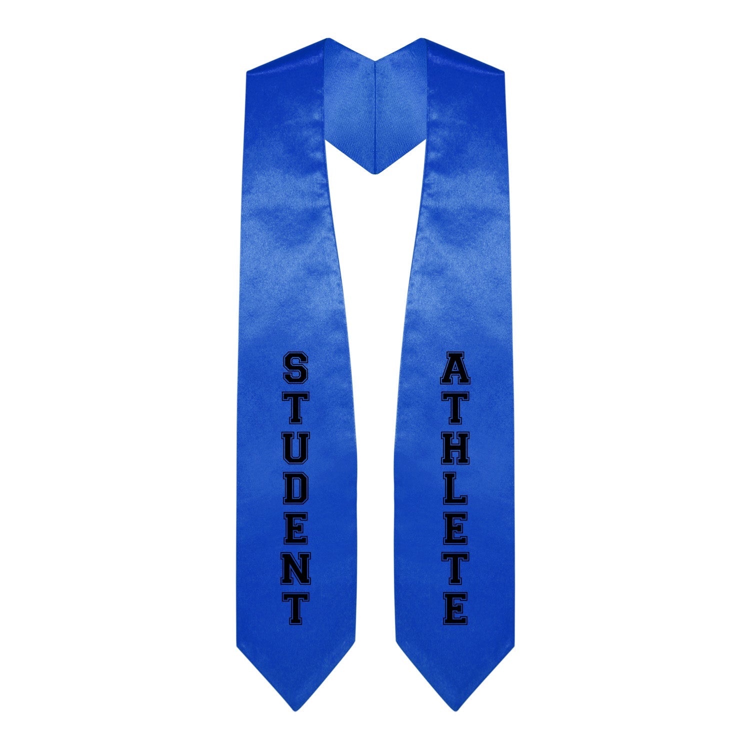 Royal Blue Student Athlete Graduate Stole/Sash with Classic Tips by Wholesale Grad Supply