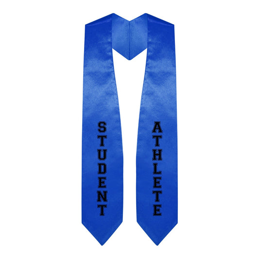 Royal Blue Student Athlete Graduate Stole/Sash with Classic Tips by Wholesale Grad Supply