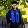 Royal Blue Student Athlete Graduate Stole/Sash with Classic Tips by Wholesale Grad Supply