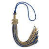 Royal Blue/Antique Gold Mixed Color Graduation Tassel with Gold Bling Charm by Wholesale Grad Supply