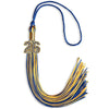 Royal Blue/Gold Mixed Color Graduation Tassel with Gold Bling Charm by Wholesale Grad Supply