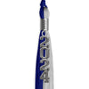 Royal Blue/Grey Graduation Tassel with Silver Stacked Date Drop by Wholesale Grad Supply