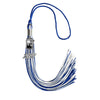 Royal Blue/White Tassel with Photo Frame Charm and Year Date Drop by Wholesale Grad Supply