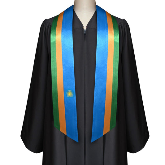 Rwanda International Graduation Stole/Sash Study Abroad Graduate by Wholesale Grad Supply