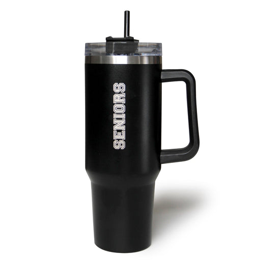 Seniors Engraved Stainless Steel 40oz Tumbler with Straw & Lid by Wholesale Grad Supply