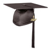 Shiny Brown Graduation Cap & Tassel by Wholesale Grad Supply