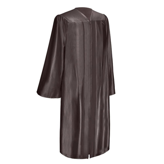 Shiny Brown Graduation Gown by Wholesale Grad Supply