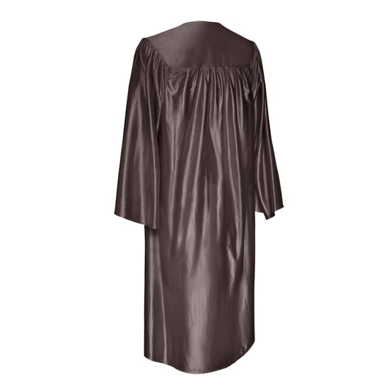 Shiny Brown Graduation Gown by Wholesale Grad Supply