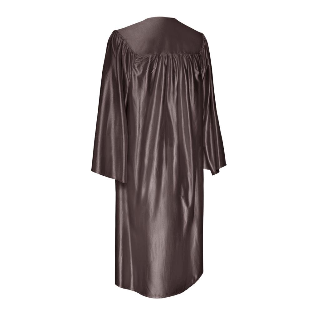 Shiny Brown Graduation Gown by Wholesale Grad Supply