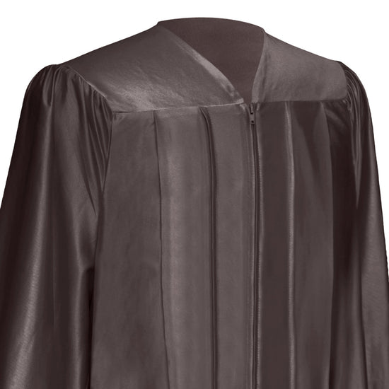 Shiny Brown Graduation Gown by Wholesale Grad Supply