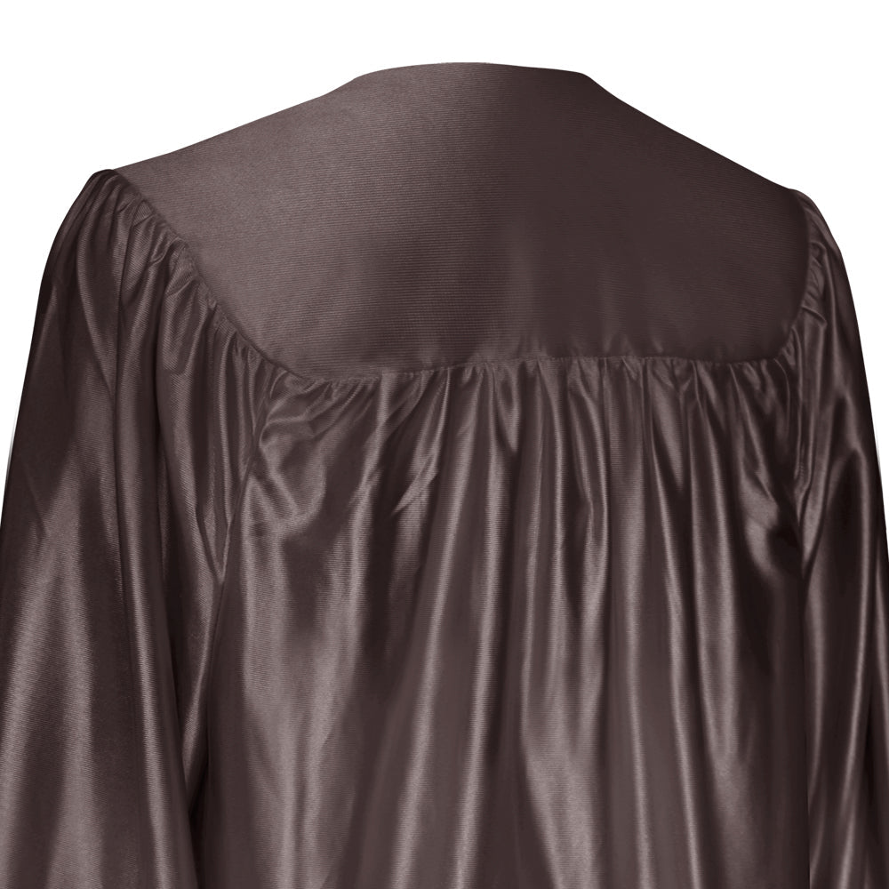 Shiny Brown Graduation Gown by Wholesale Grad Supply