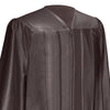 Shiny Brown Graduation Gown & Cap by Wholesale Grad Supply