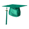 Shiny Emerald Green Graduation Cap & Tassel by Wholesale Grad Supply