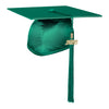 Shiny Emerald Green Graduation Cap & Tassel by Wholesale Grad Supply