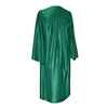 Shiny Emerald Green Graduation Gown by Wholesale Grad Supply