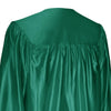 Shiny Emerald Green Graduation Gown & Cap by Wholesale Grad Supply