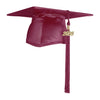 Shiny Garnet Graduation Cap & Tassel by Wholesale Grad Supply
