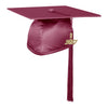 Shiny Garnet Graduation Cap & Tassel by Wholesale Grad Supply