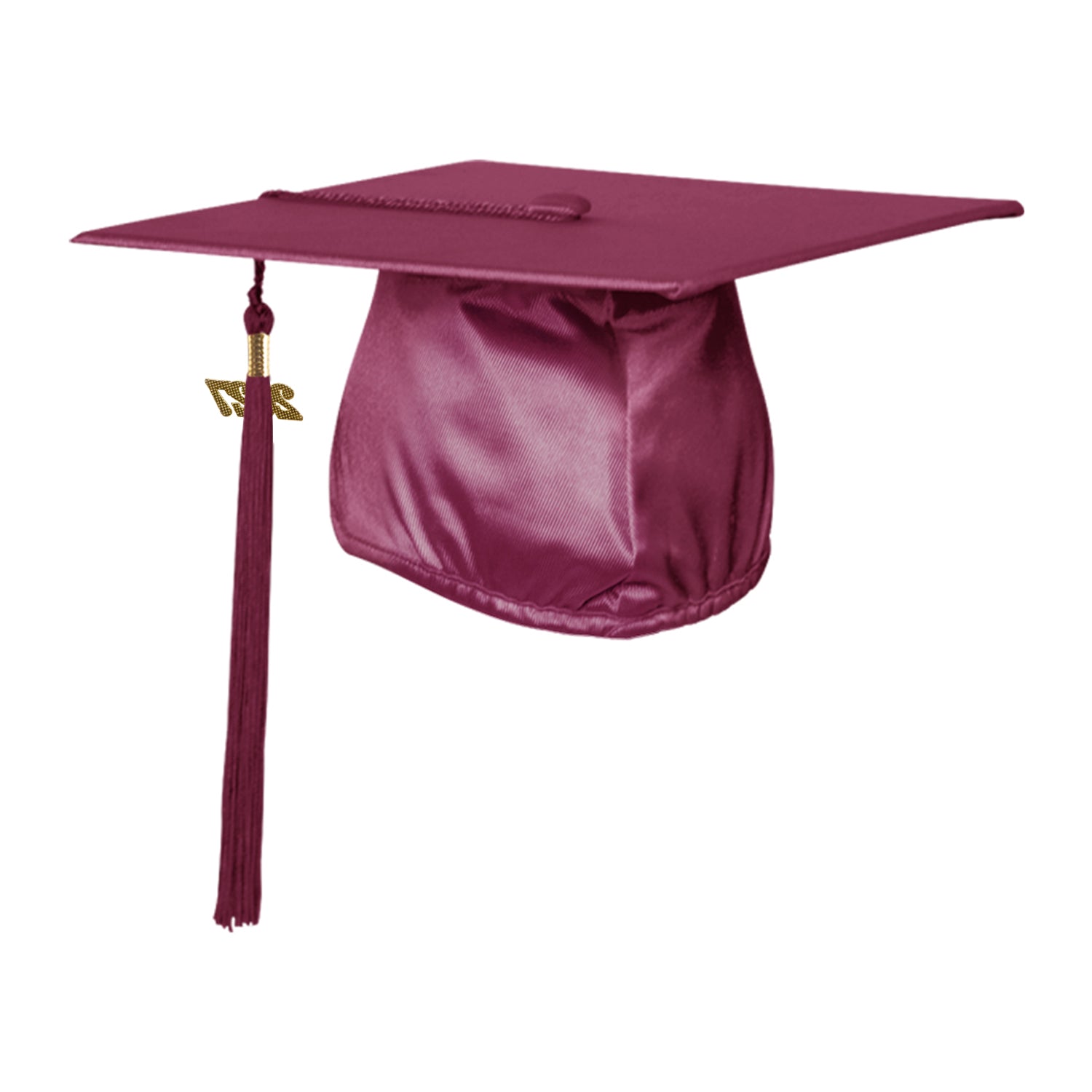 Shiny Garnet Graduation Cap & Tassel by Wholesale Grad Supply