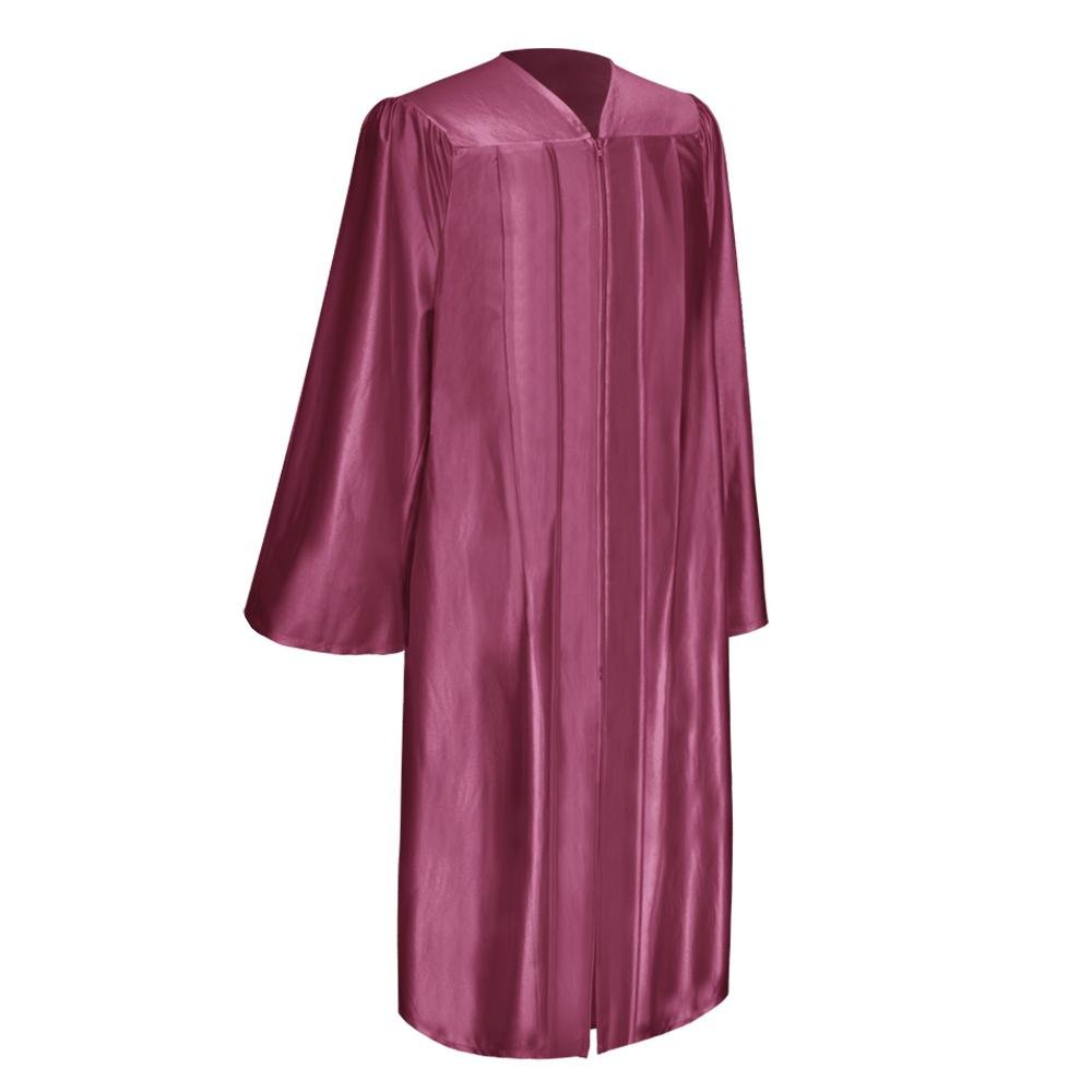 Shiny Garnet Graduation Gown by Wholesale Grad Supply