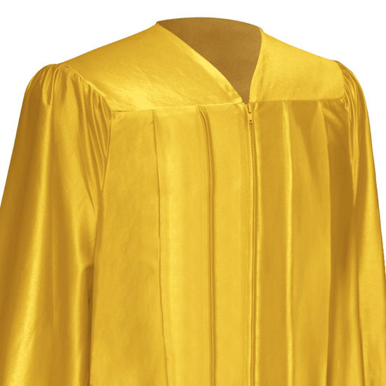 Shiny Gold Graduation Gown & Cap by Wholesale Grad Supply