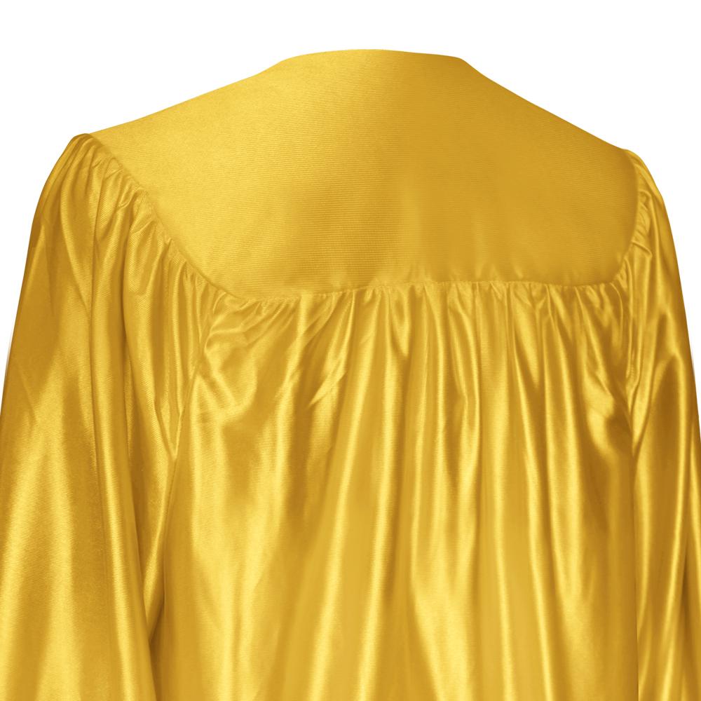 Shiny Gold Graduation Gown & Cap by Wholesale Grad Supply