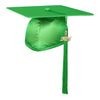Shiny Green Graduation Cap & Tassel by Wholesale Grad Supply