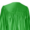 Shiny Green Graduation Gown by Wholesale Grad Supply