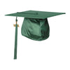 Shiny Hunter Green Graduation Cap & Tassel by Wholesale Grad Supply