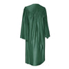 Shiny Hunter Green Graduation Gown by Wholesale Grad Supply