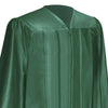 Shiny Hunter Green Graduation Gown & Cap by Wholesale Grad Supply
