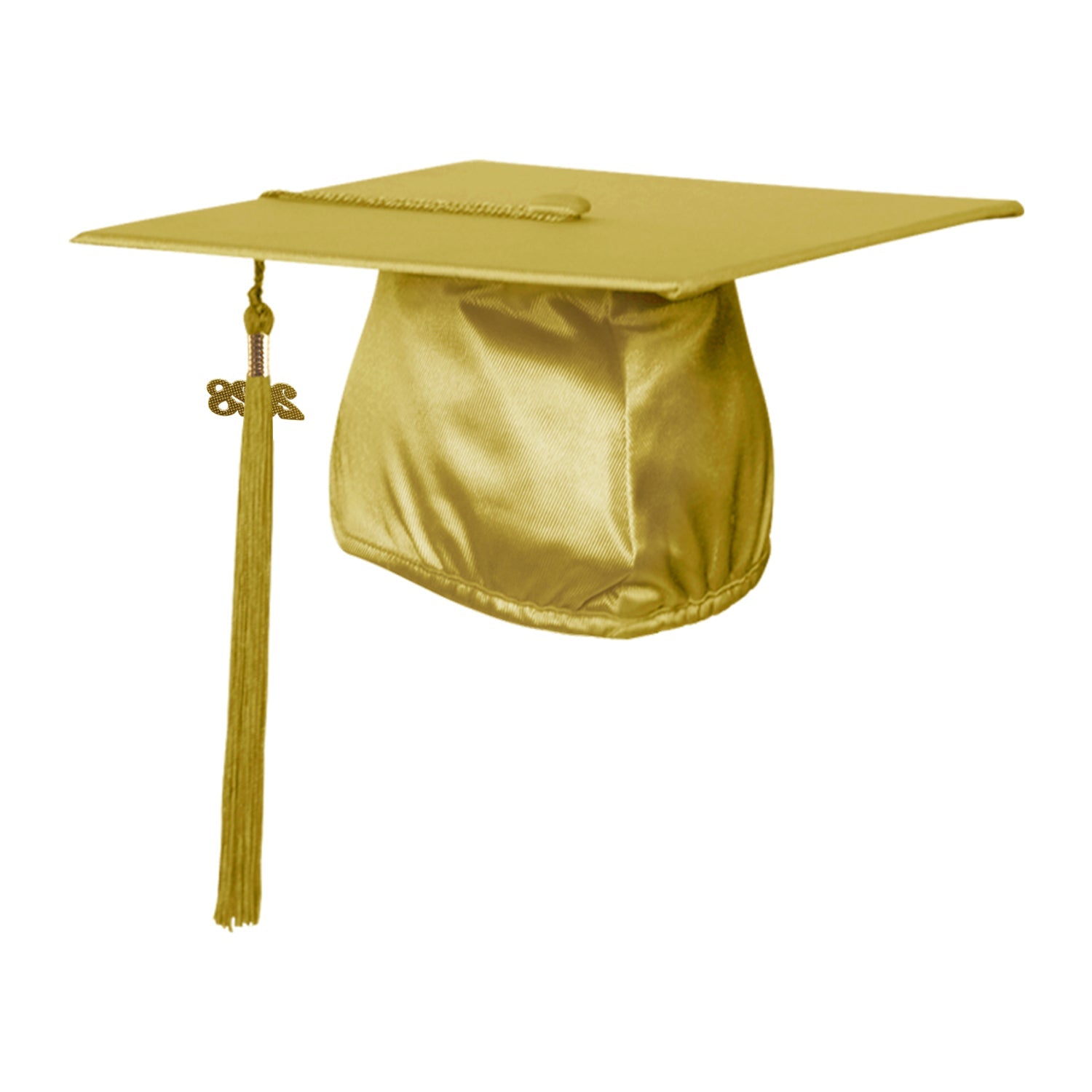 Shiny Majestic Gold Graduation Cap & Tassel by Wholesale Grad Supply