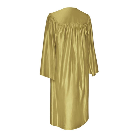 Shiny Majestic Gold Graduation Gown by Wholesale Grad Supply
