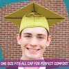 Shiny Majestic Gold Graduation Gown & Cap by Wholesale Grad Supply