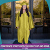 Shiny Majestic Gold Graduation Gown & Cap by Wholesale Grad Supply